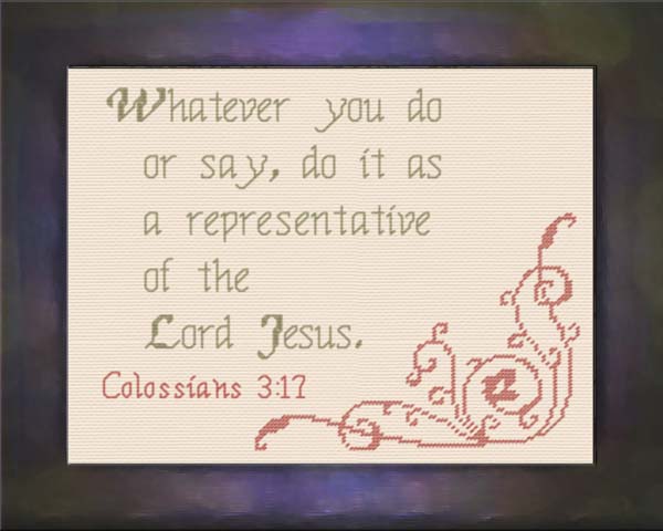 Representative - Colossians 3:17