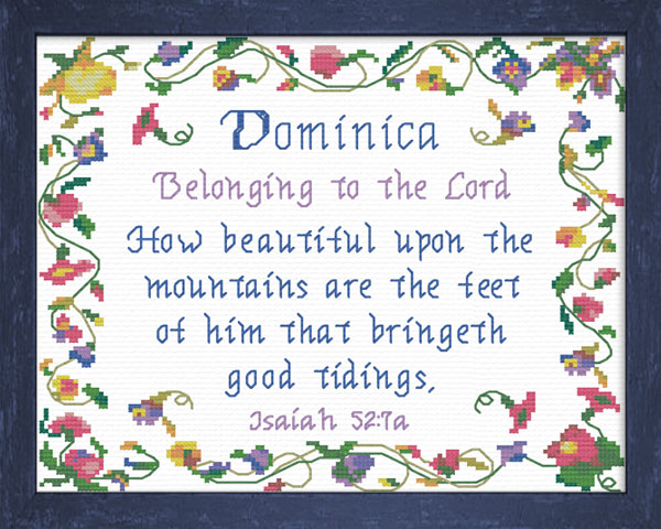 Name Blessings - Dominica