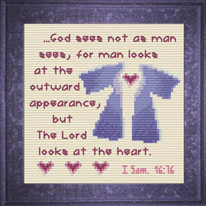 Lord Sees Heart I Samuel 16:16 from JoyfulExpressions.us