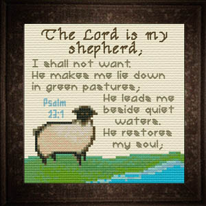Lord Sheperd Psalm 23:1-3 from JoyfulExpressions.us