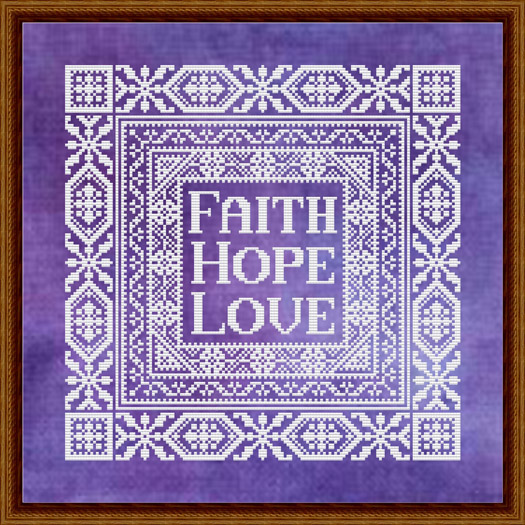 Icings Faith Hope Love on Vineyard