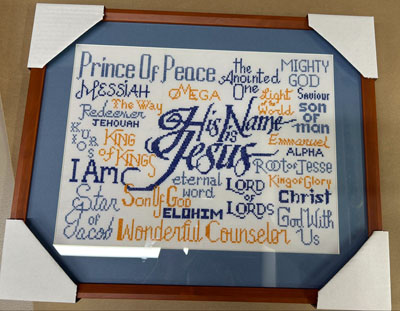 His Name is Jesus stitched by Anagi - Sri Lanka