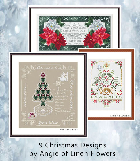 Christmas Designs from Linen Flowers