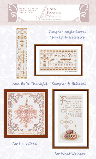 Linen Flowers Thankfulness Series