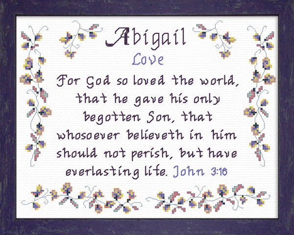 Name Blessings - Abigail12