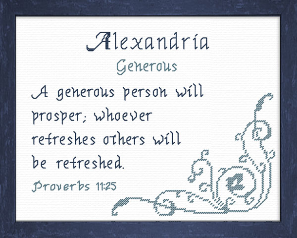 Name Blessings - Alexandria