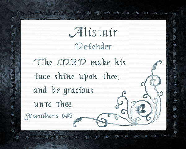 Name Blessings - Alistair