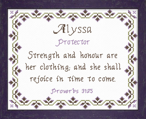 Name Blessings - Alyssa