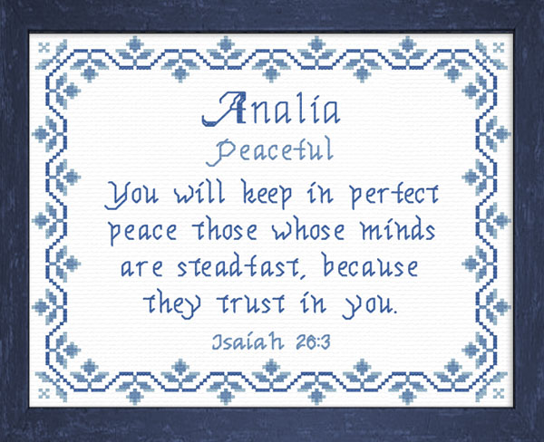 Name Blessings - Analia