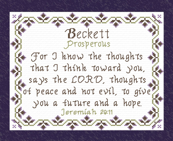 Name Blessings - Beckett