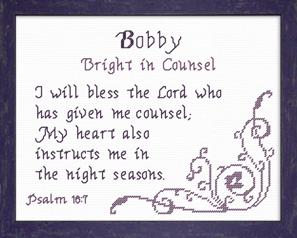 Name Blessings - Bobby