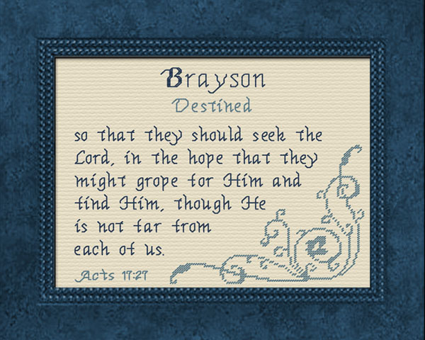 Name Blessings - Brayson