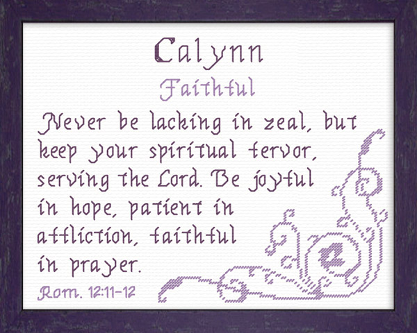 Name Blessings - Calynn