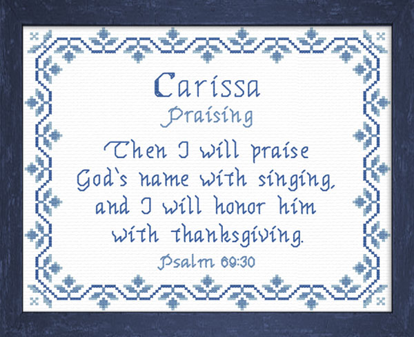 Name Blessings - Carissa