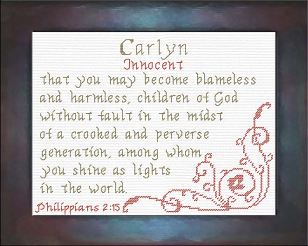 Name Blessings - Carlyn