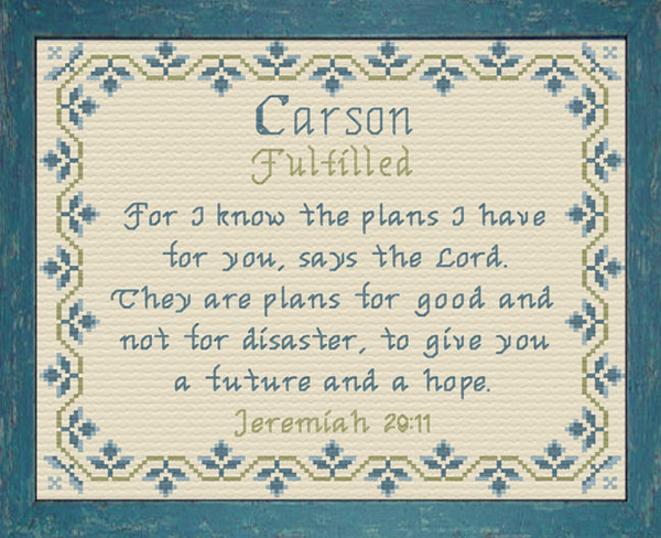 Name Blessings - Carson4