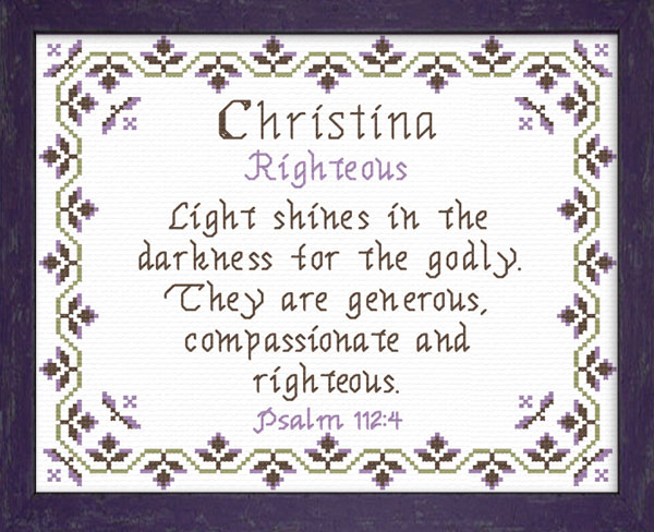 Name Blessings - Christina