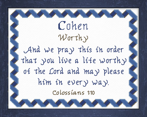 Name Blessings - Cohen