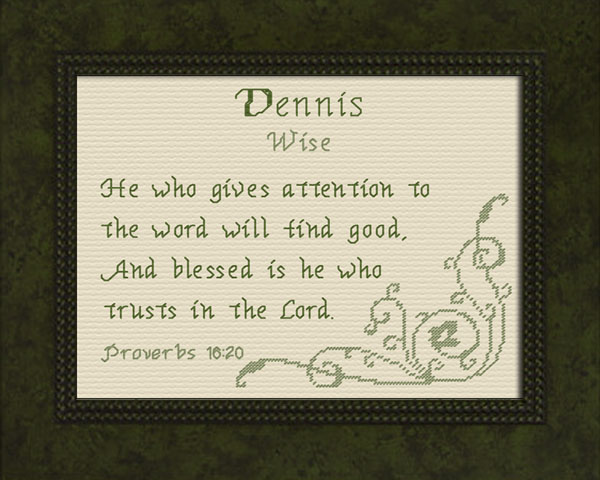 Name Blessings - Dennis 2