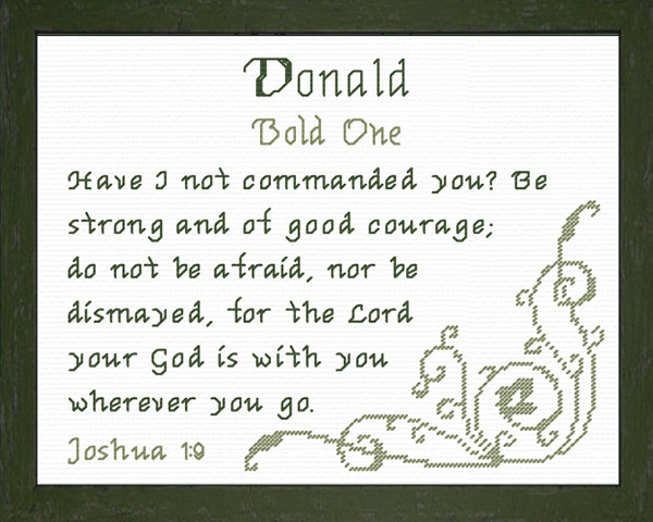 Name Blessings - Donald