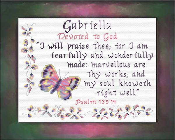 Name Blessings - Gabriella