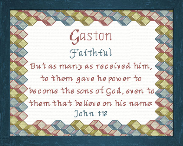 Name Blessings - Gaston