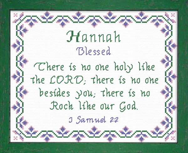 Name Blessings - Hannah7