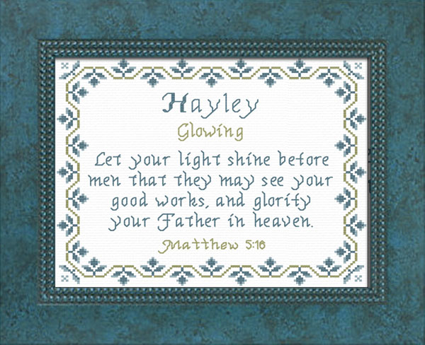 Name Blessings - Hayley