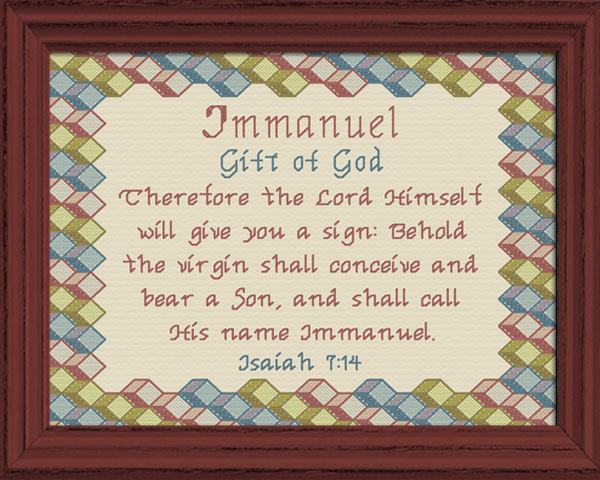 Name Blessings - Immanuel
