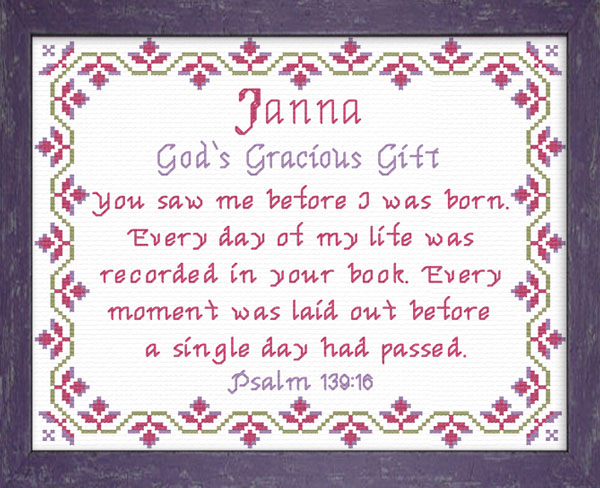 Name Blessings - Janna