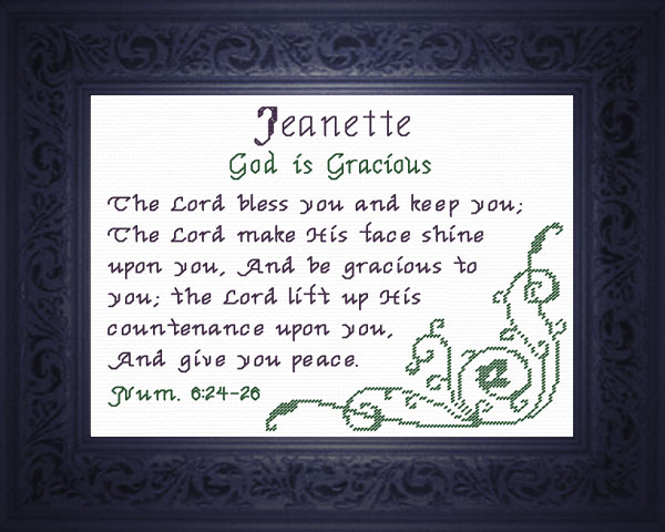 Name Blessings - Jeanette
