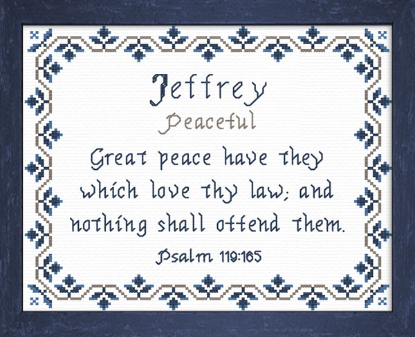 Name Blessings - Jeffrey