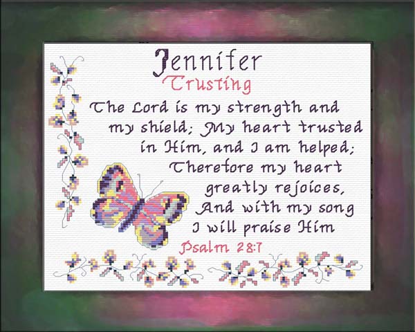 Name Blessings Jennifer Personalized Names With Meanings And Bible 