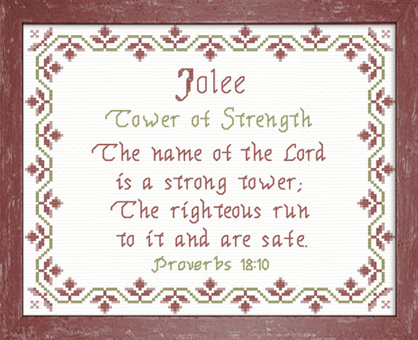 Name Blessings - Jolee