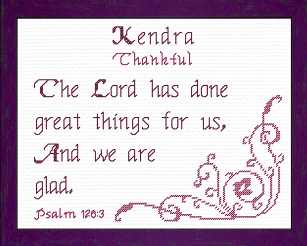 Name Blessings - Kendra