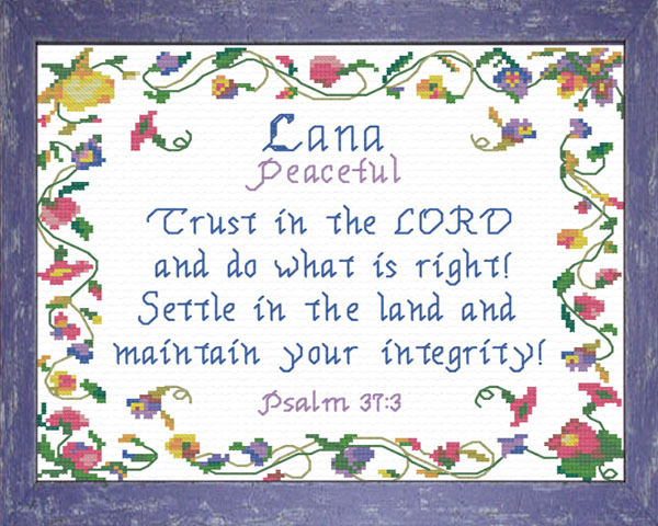 Name Blessings Lana Personalized Names With Meanings And Bible Verses