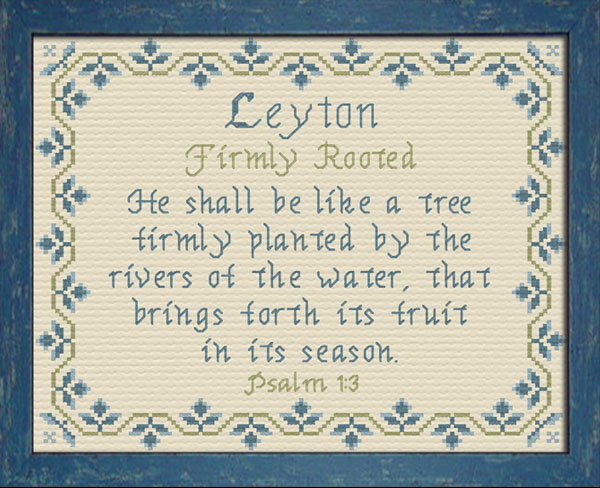 Name Blessings - Leyton