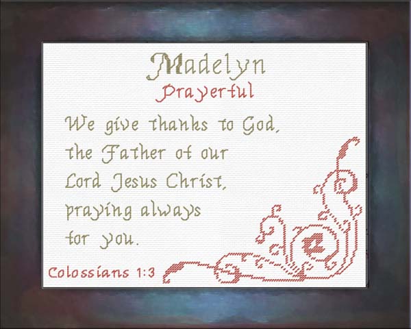 Name Blessings - Madelyn 2