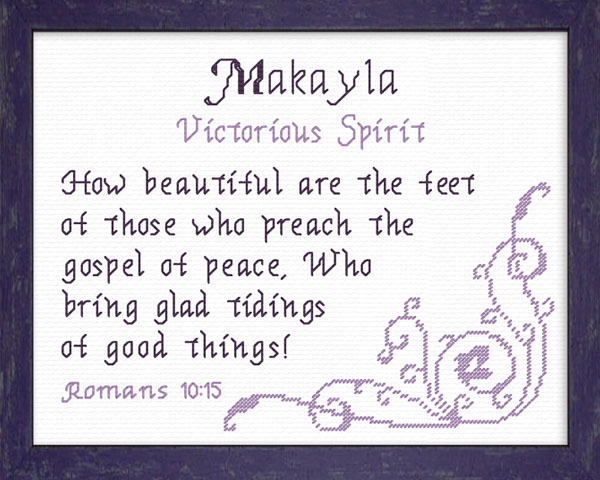 Name Blessings - Makayla2