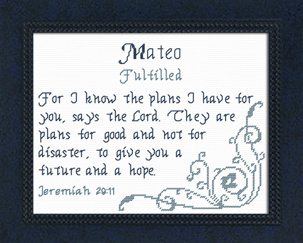 Name Blessings - Mateo