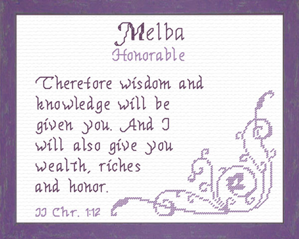 Name Blessings - Melba