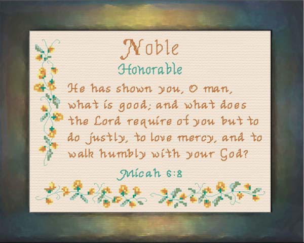 Name Blessings - Noble