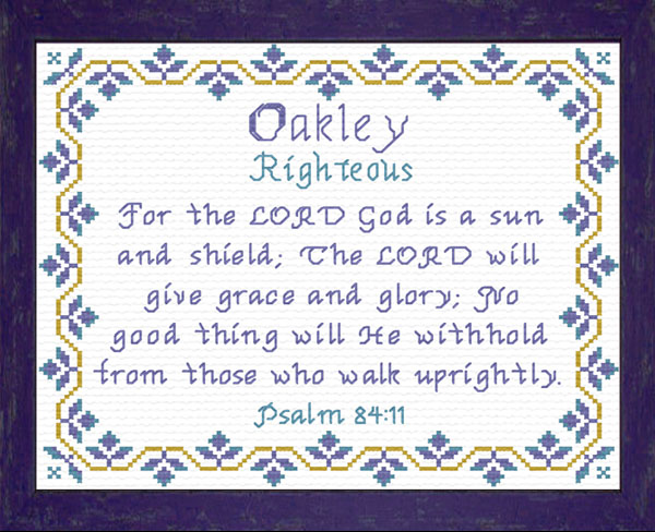 Name Blessings - Oakley