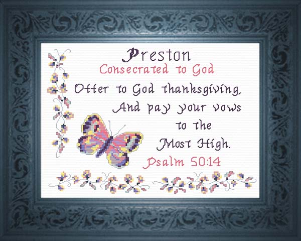 Name Blessings - Preston
