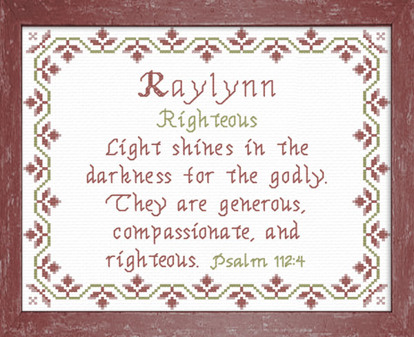 Name Blessings - Raylynn