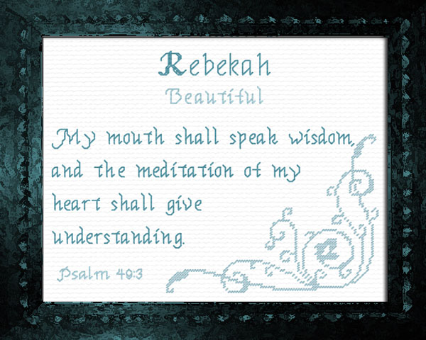 Name Blessings - Rebekah