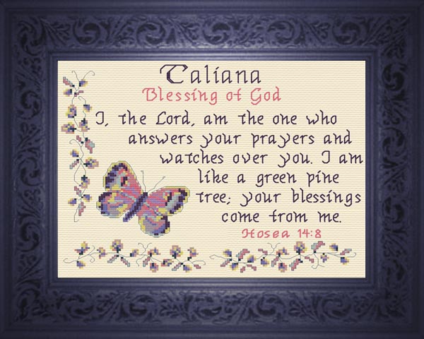 Name Blessings - Taliana