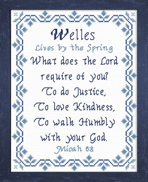 Name Blessings - Welles